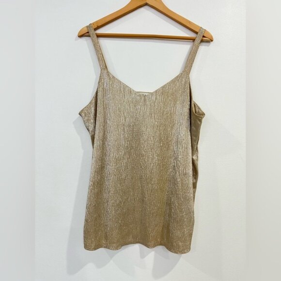 Maurice’s Gold Tank Blouse XL - Picture 2 of 5